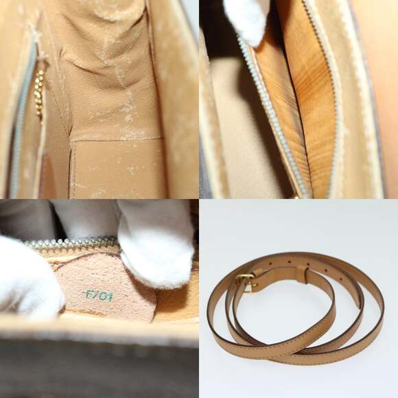 CELINE Macadam Canvas Hand Bag Pvc Brown - Picture 12 of 12